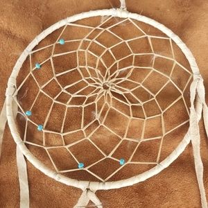 Dream Catcher with Turquoise , Certificate of Authenticity